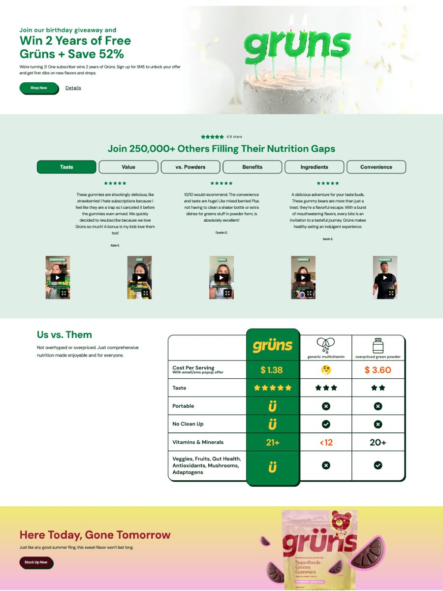 Gruns - Replo Landing Page Template product image (3)