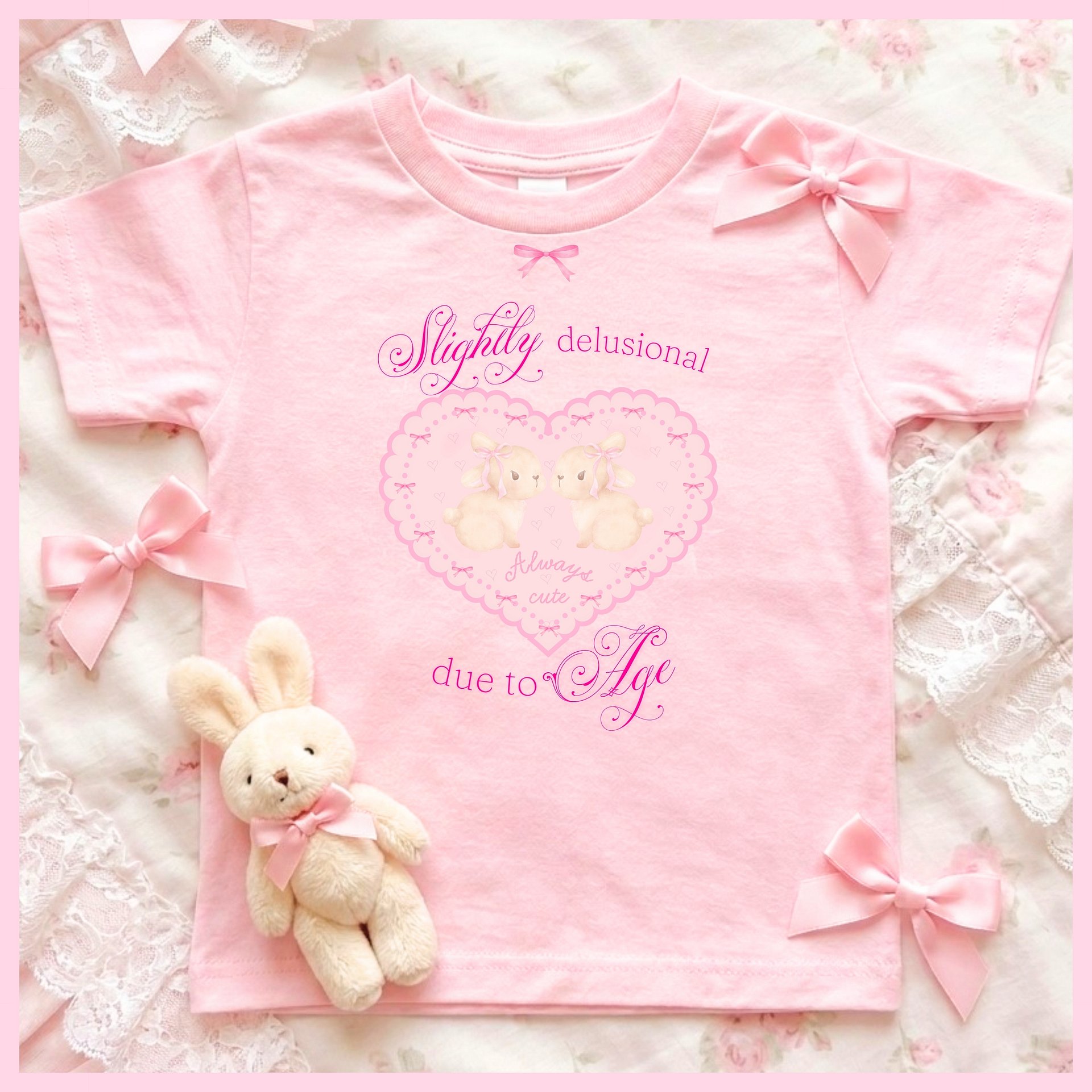 Slightly delusional due to Age🩷Super Soft🪽T-shirt product image (1)
