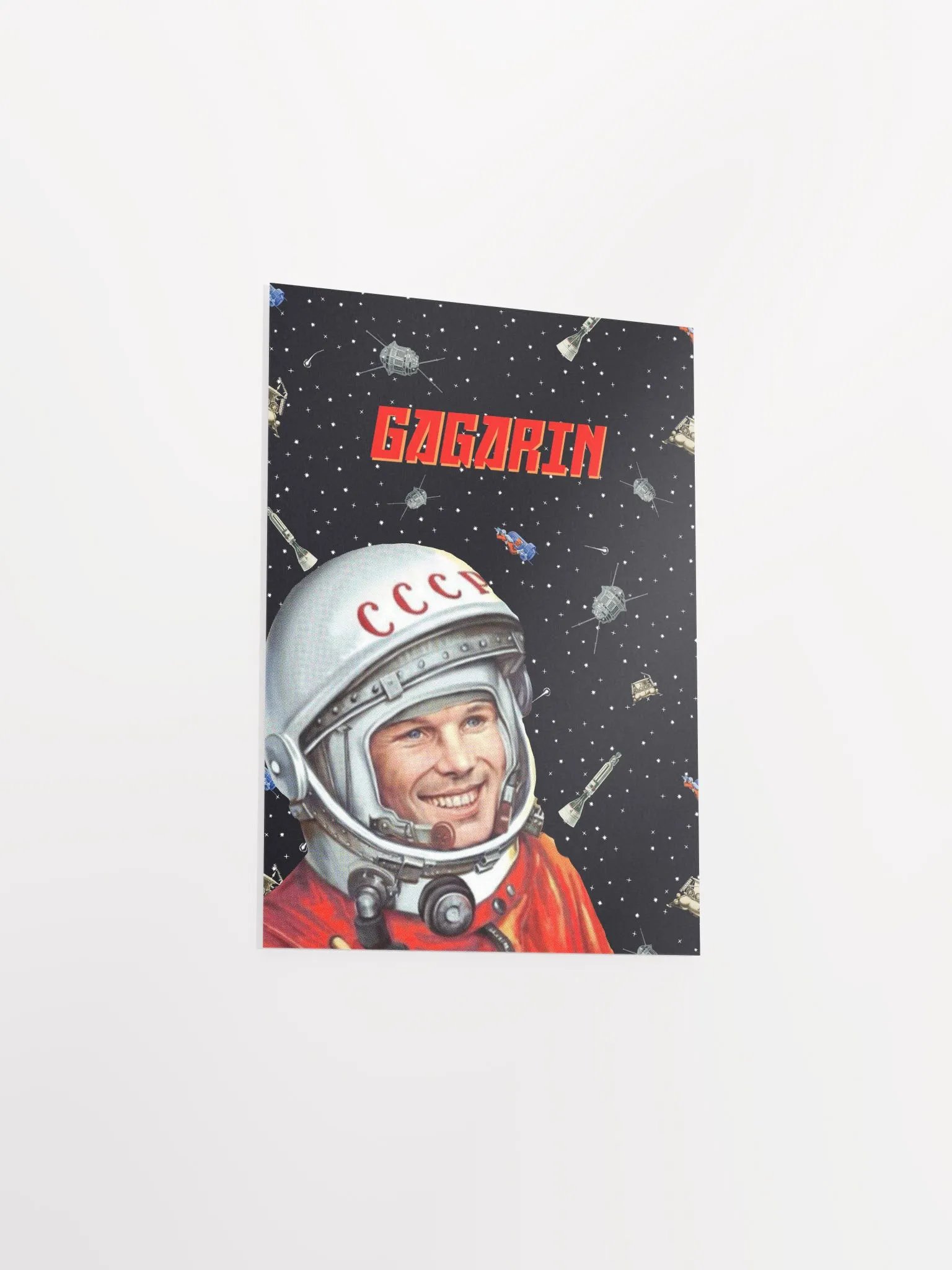 Soviet space, Gagarin, USSR — Soviet vintage space art poster, soviet poster, propaganda poster, soviet retro space, space wall art product image (7)