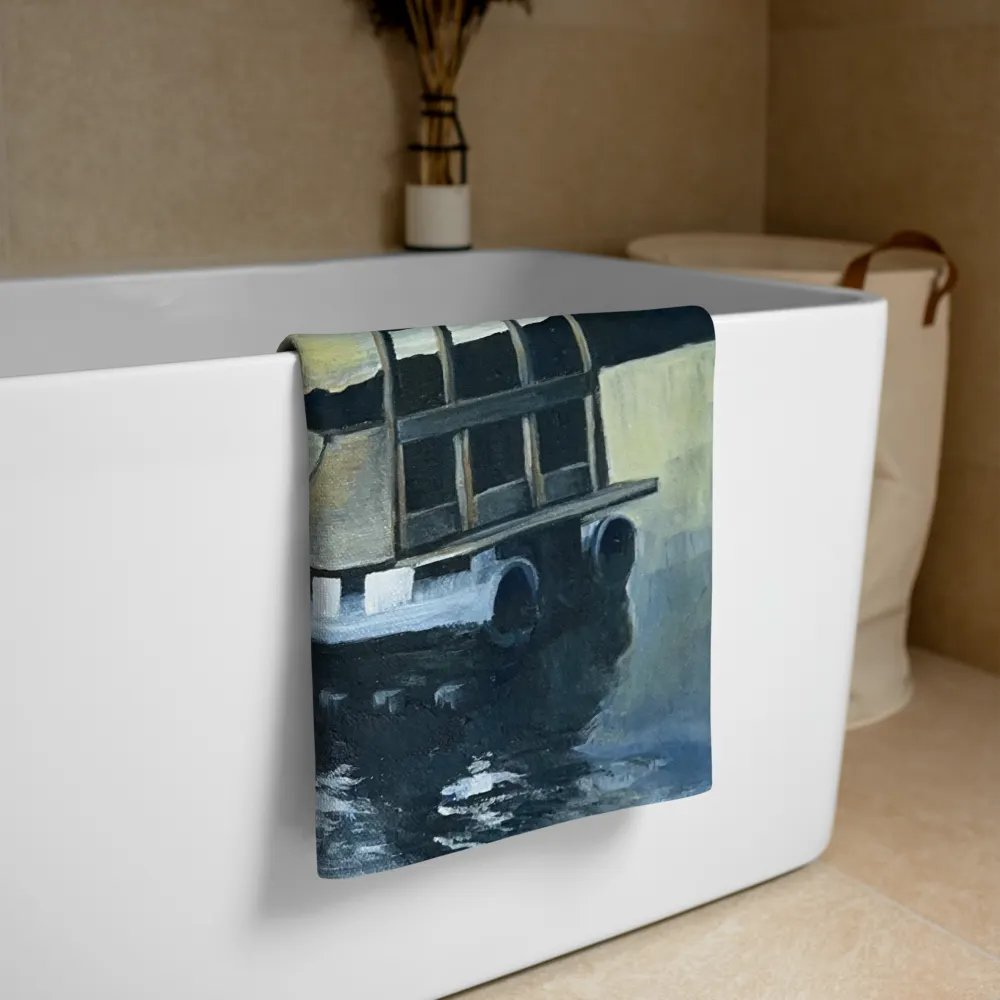 Rampboat painting beach towel product image (3)