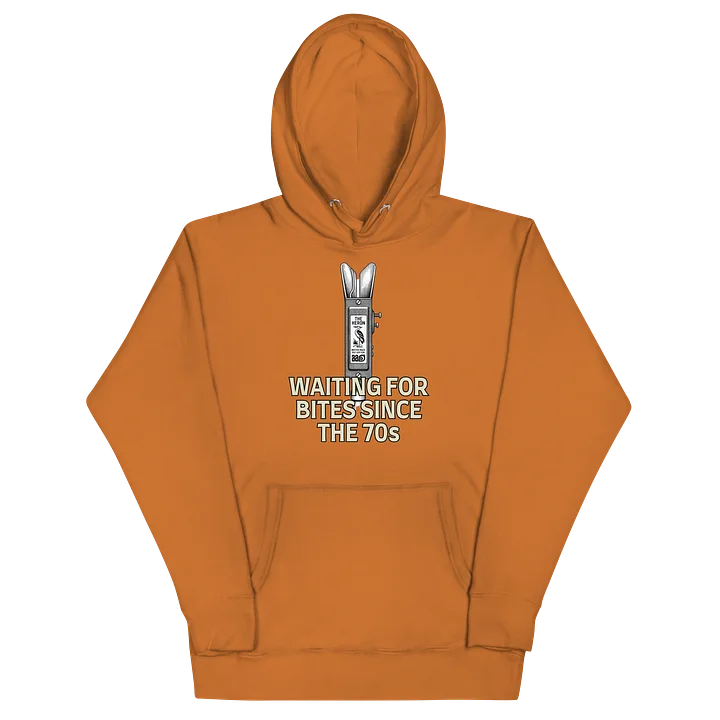 Heron Bite Indicator “Waiting For Bites Since The 70s” Hoodie product image (30)