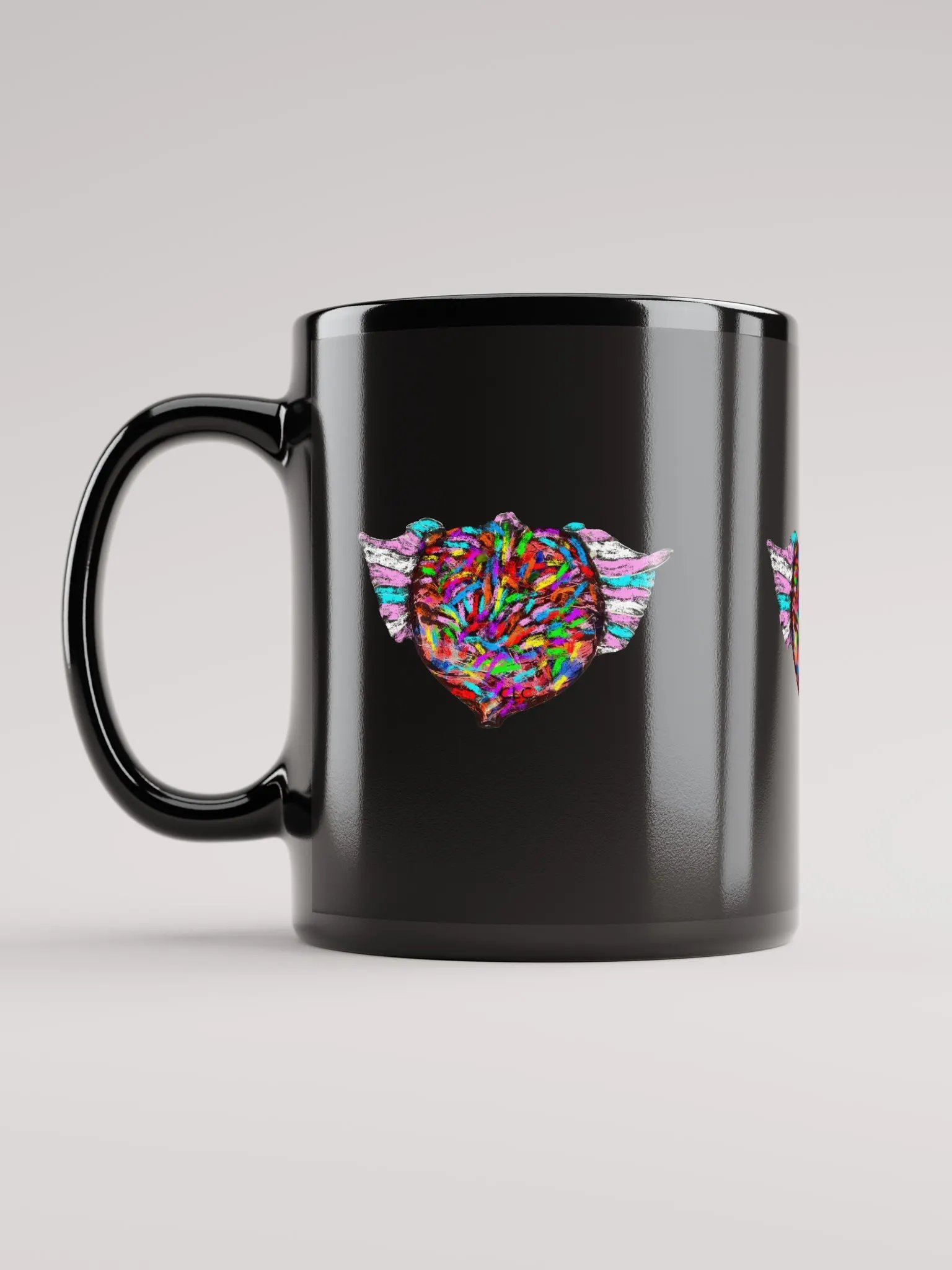 Love Has Wings Mug - Black product image (6)