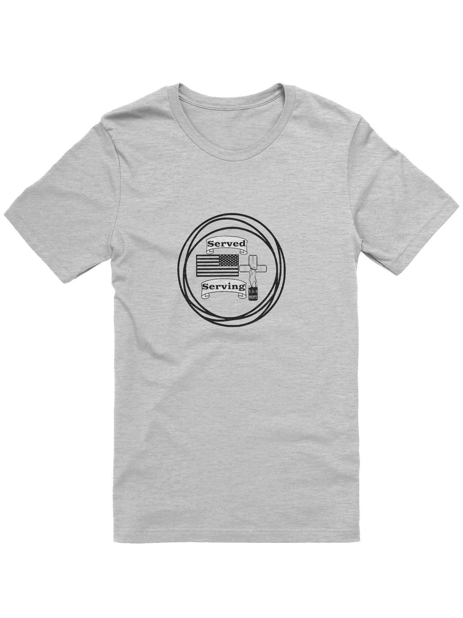 Served/Serving (front/back short sleeve tee) product image (1)