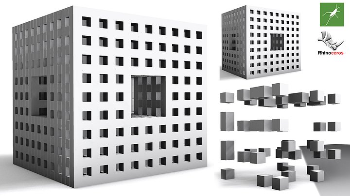 Parametric Facade for Architecture Grasshopper Rhino Files Download product image (1)