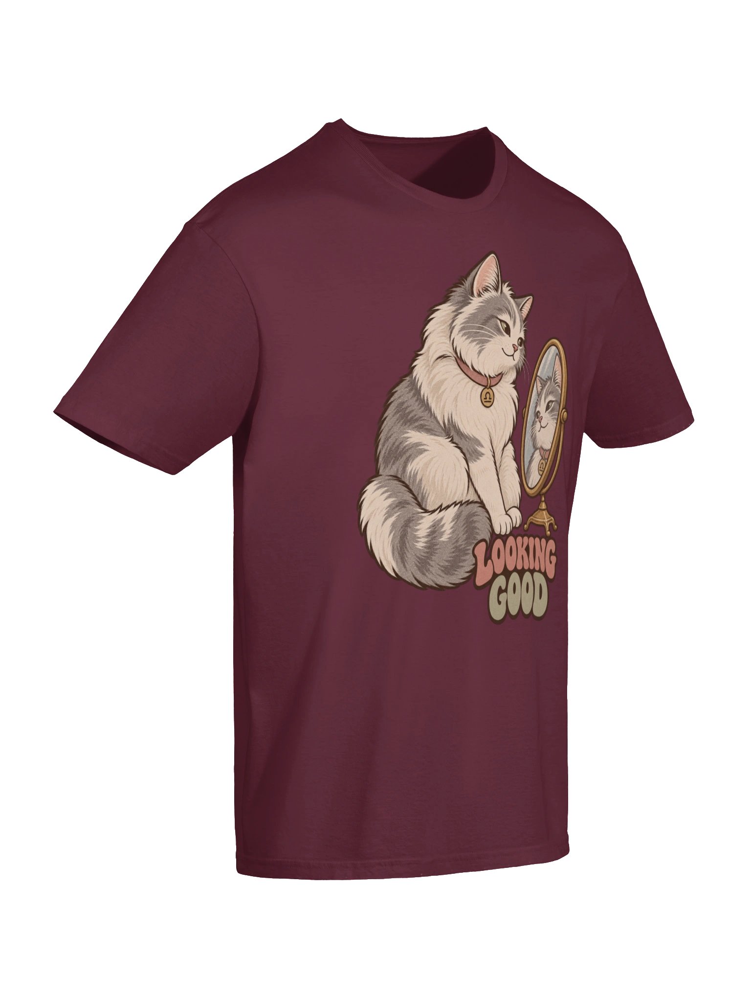 Libra Looking Good Cat Zodiac T-Shirt product image (6)