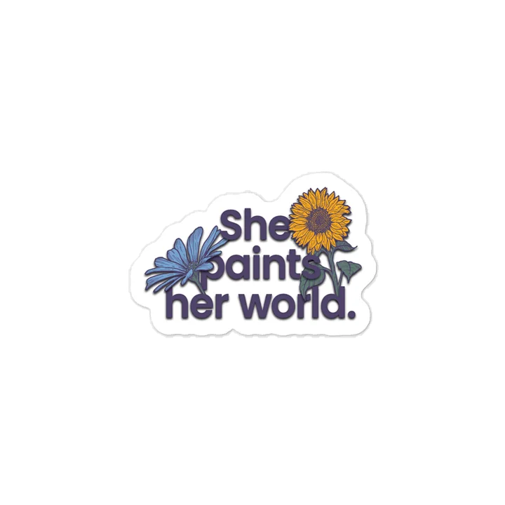 She Paints Vinyl Decal product image (1)