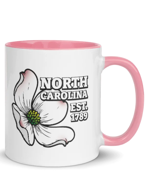 North Carolina Dogwood Floral Ceramic Mug product image (1)