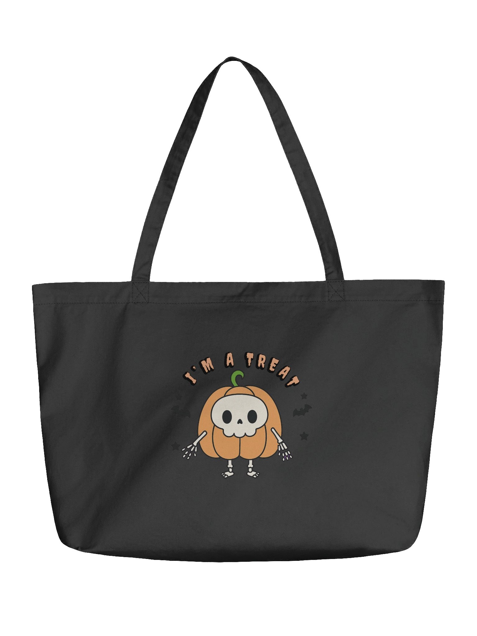 Spooky Skeleton Pumpkin Tote Bag product image (1)