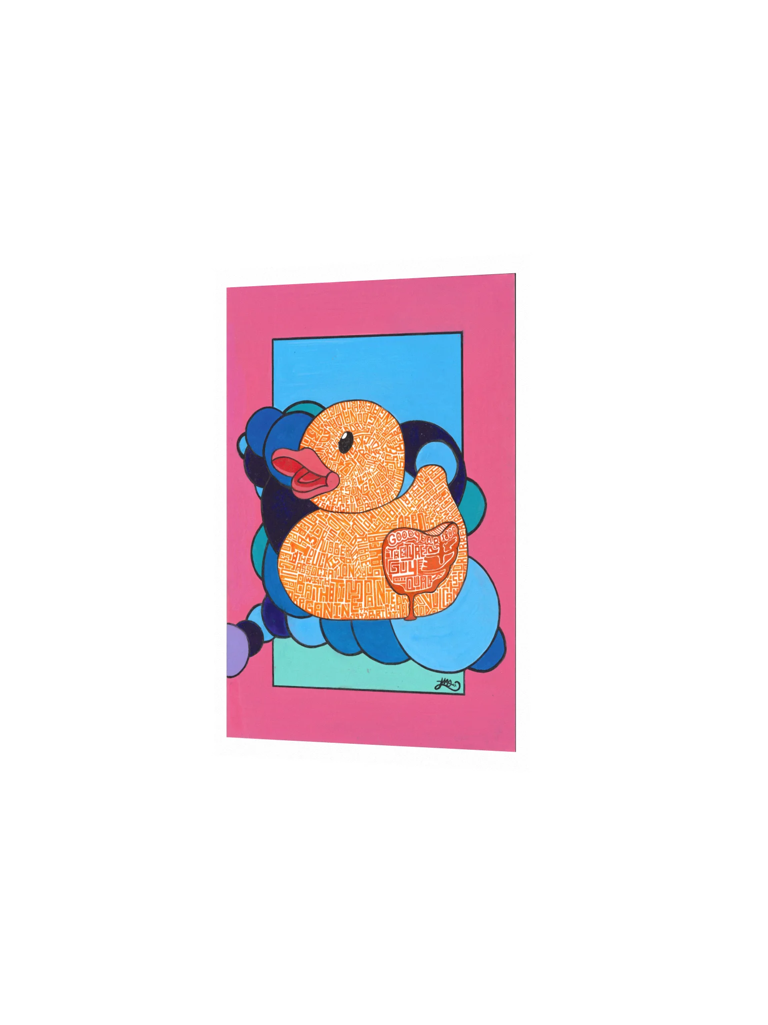 Colorful Abstract Rubber DuckPoster product image (5)