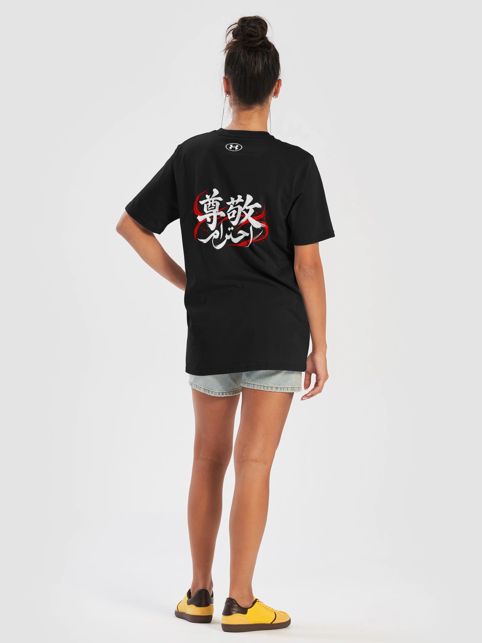 Respect - White Ink Athletic T-Shirt product image (7)