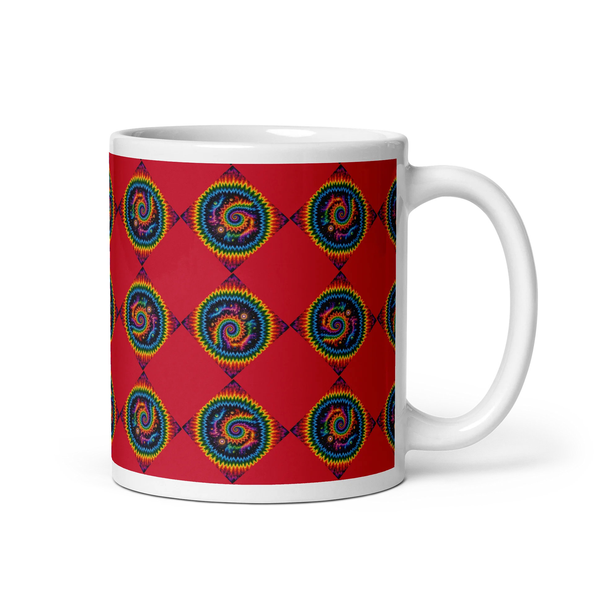 Rainbow Spiral Tile Mug product image (1)