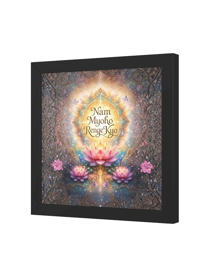Nam Myoho Renge Kyo Lotus Framed Wall Art product image (24)
