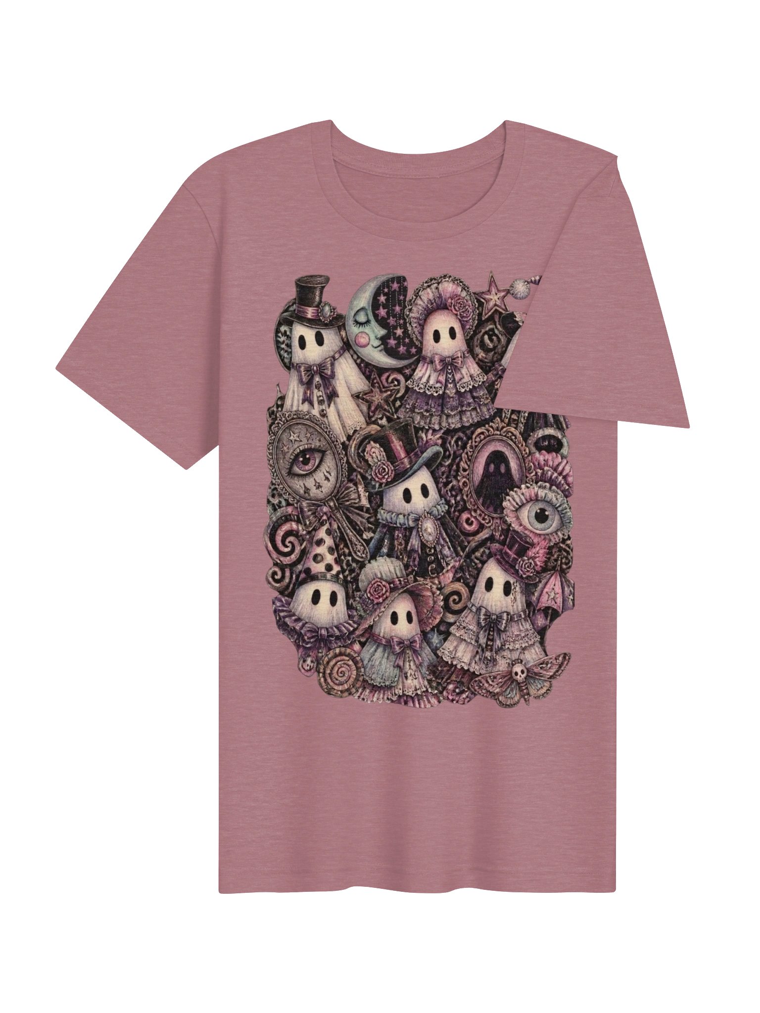 Whimsigoth Halloween Shirt, Cute Ghost Neo-Victorian Spooky Graphic product image (5)