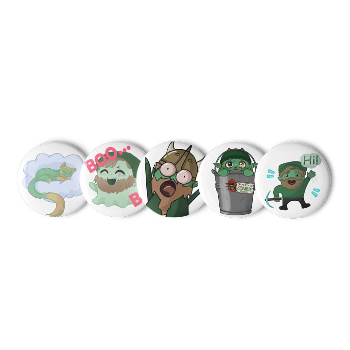 Whimsical Zomb Pin Set product image (1)