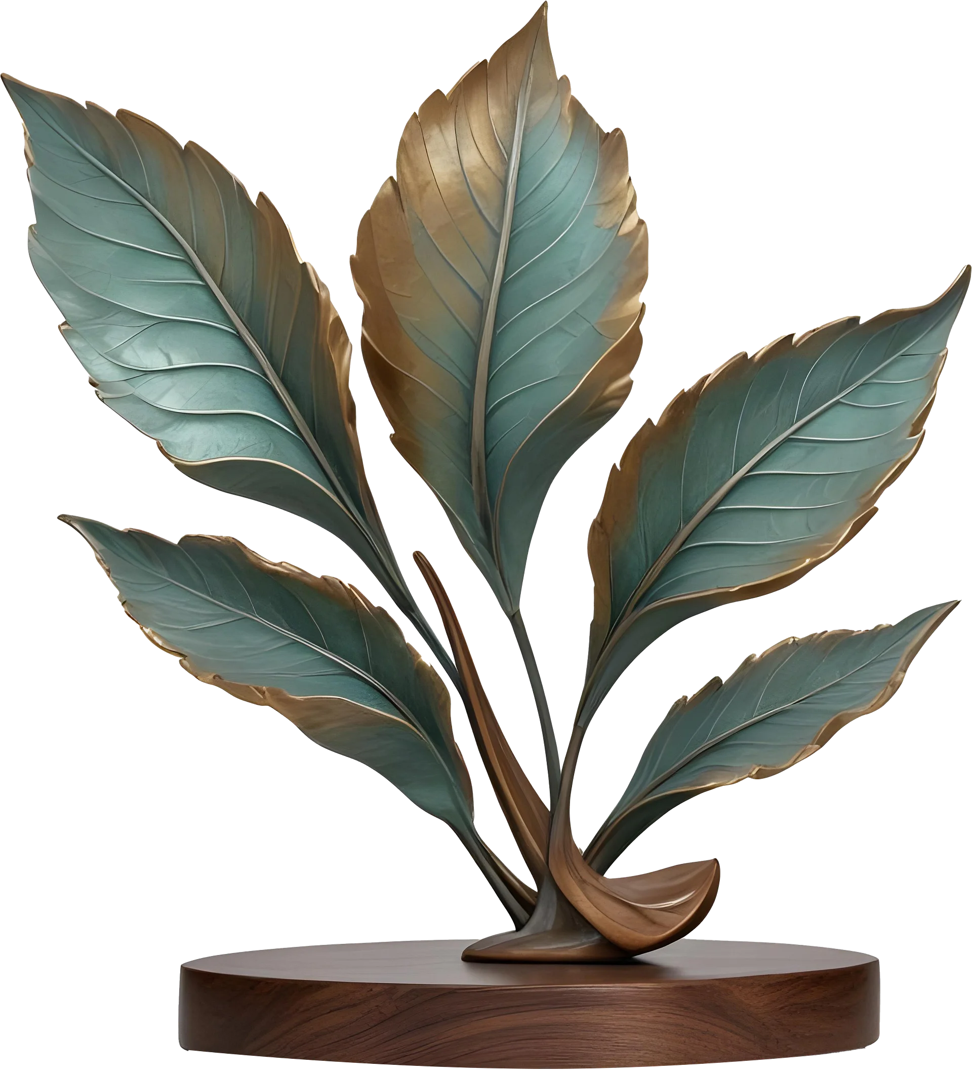 Bronze Euphoria – Nature-Inspired Sculpture PNG product image (1)