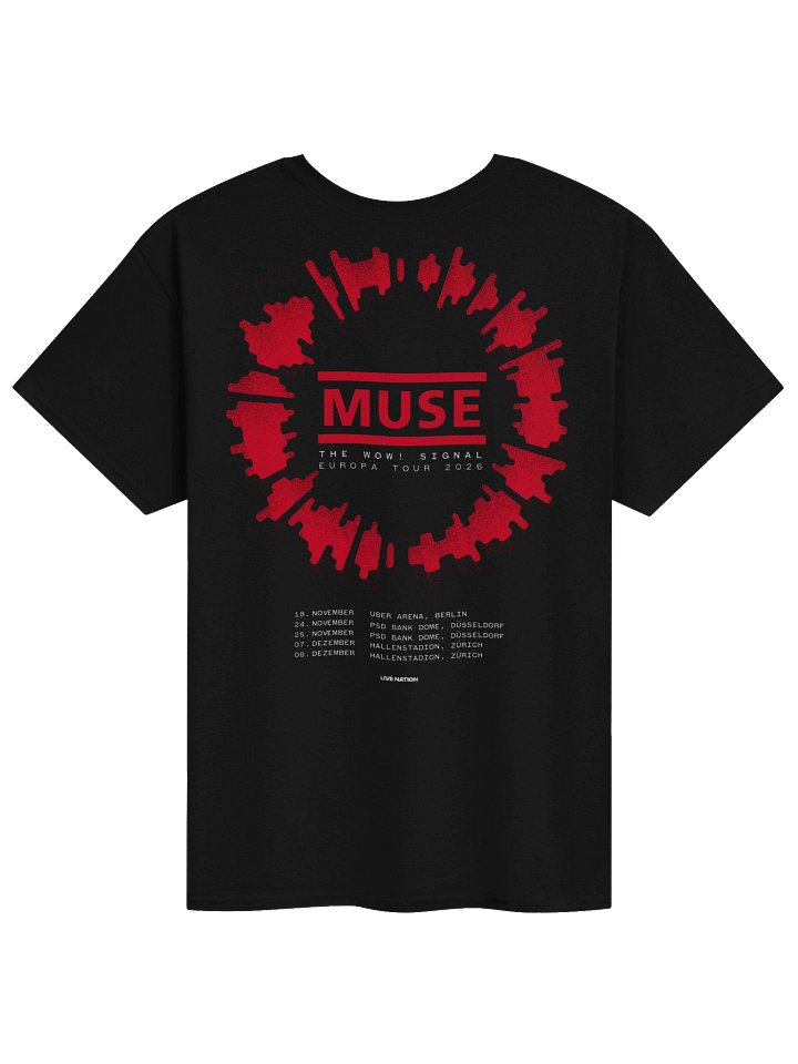 Muse The Wow! Signal Europa Tour Merch Tshirt product image (2)