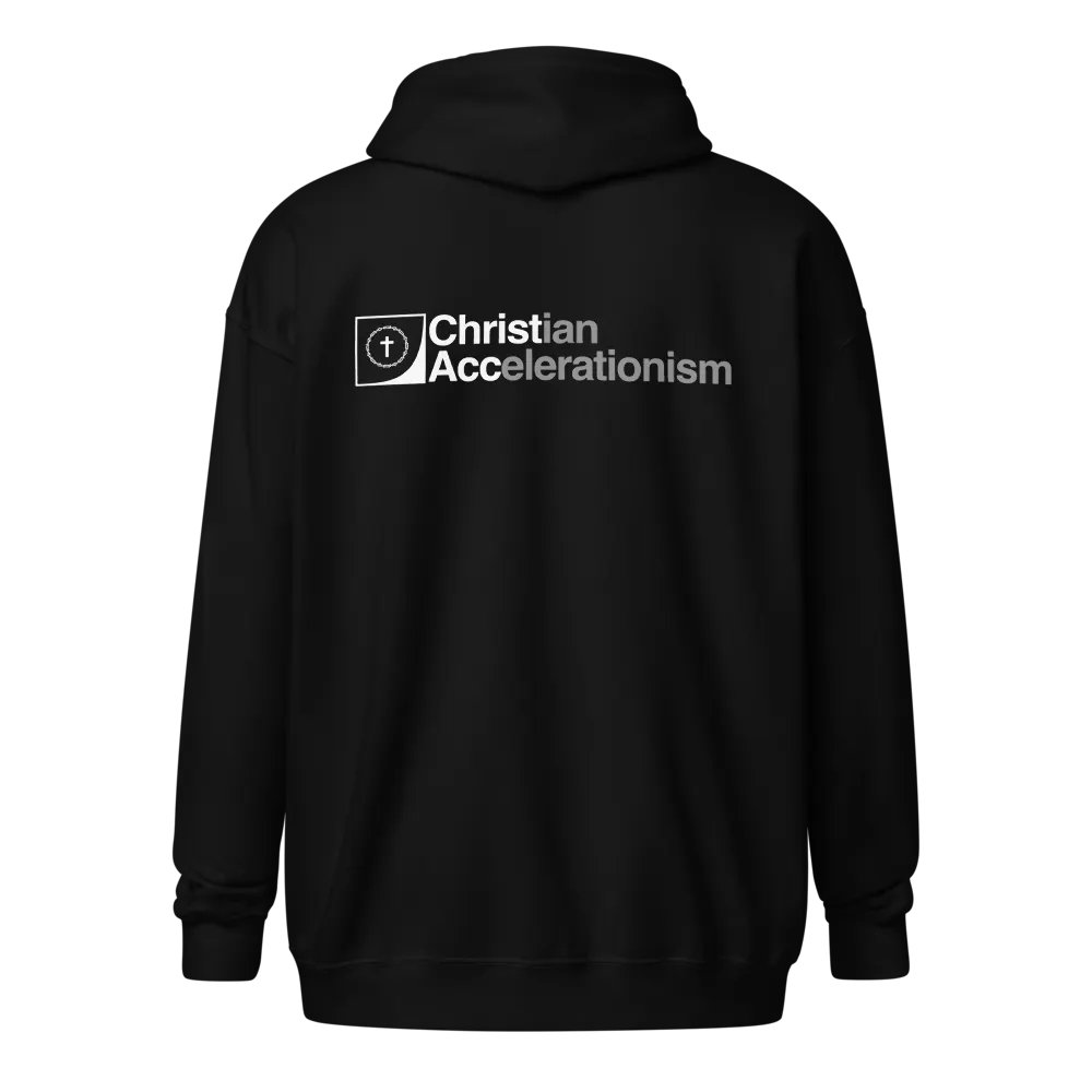 Christian Accelerationism Full-Zip Hoodie (Dark) product image (1)