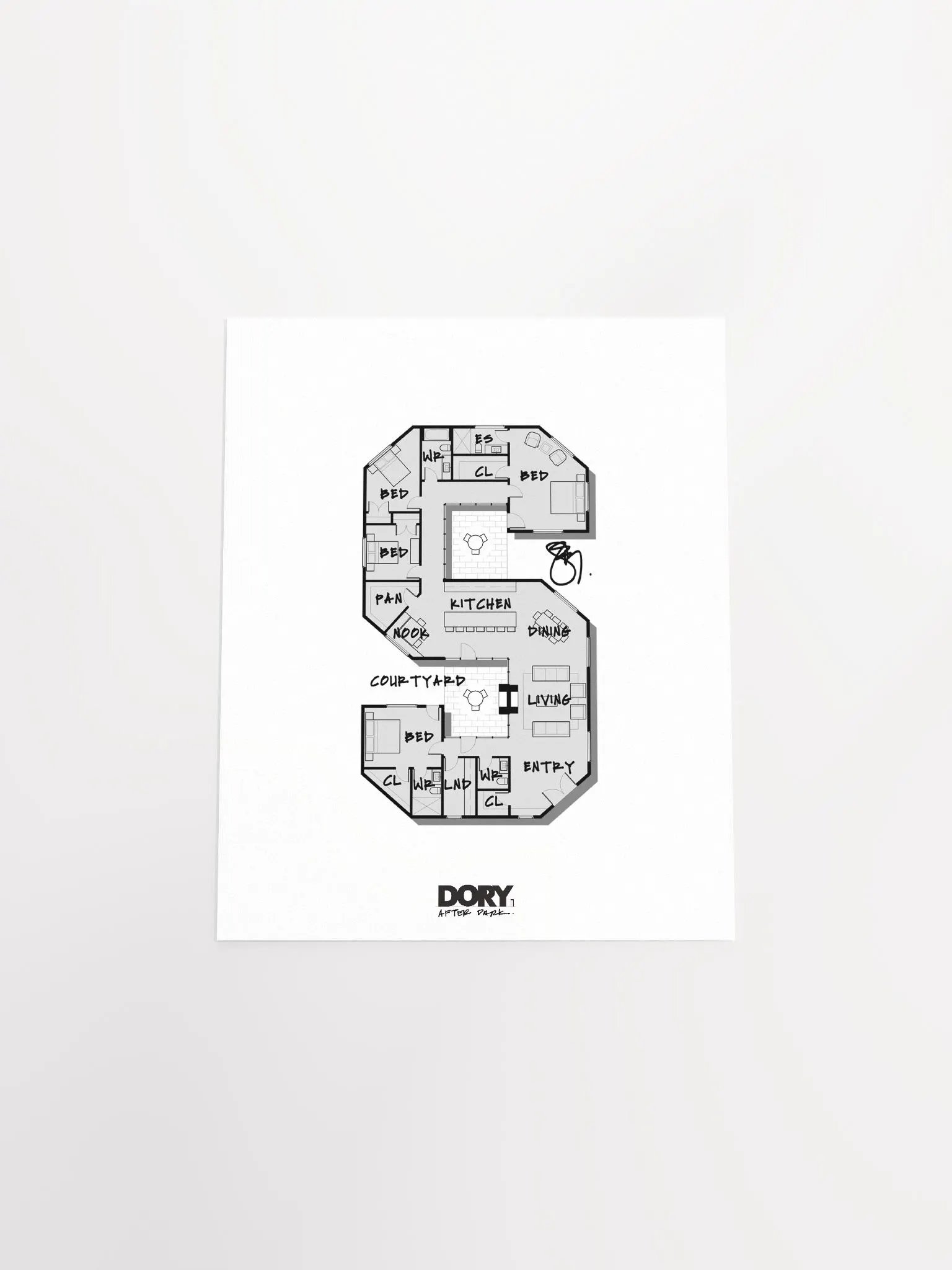 Alphabet Floor Plan Poster - S product image (4)