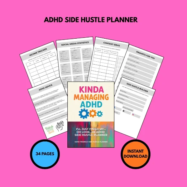 Digital ADHD Side Hustle Planner product image (1)