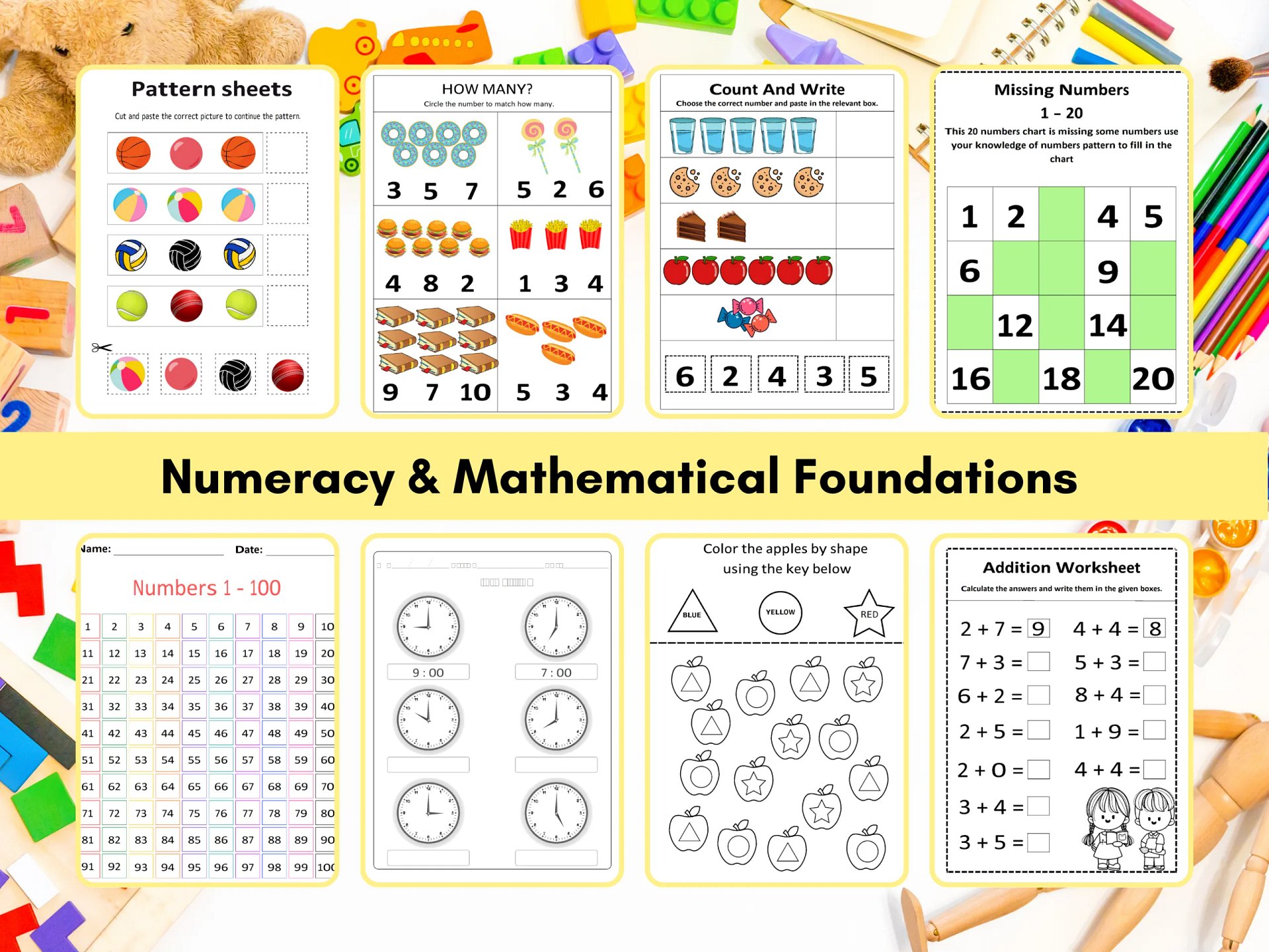 70,000+ Preschool & Kindergarten Printable Worksheets product image (4)