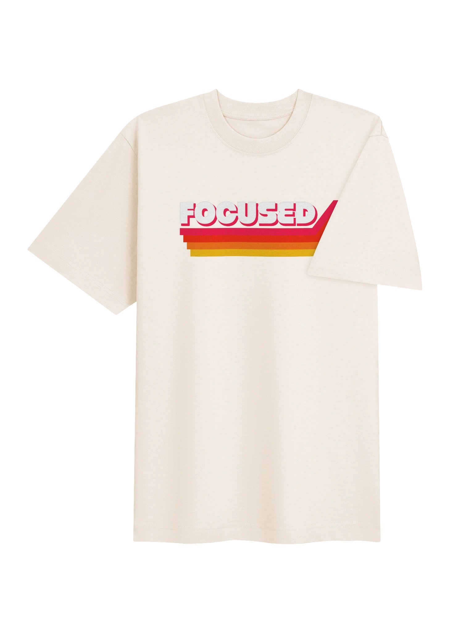 Focused VHS Style T-Shirt product image (36)