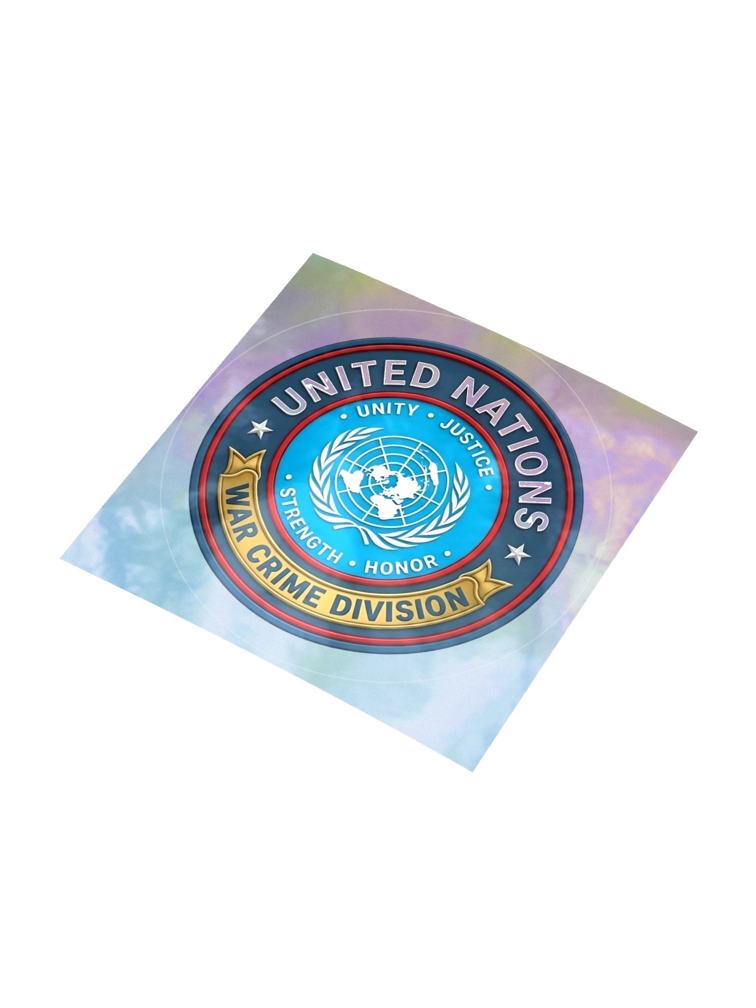 United Nations War Crime Division Holograhic Sticker product image (3)