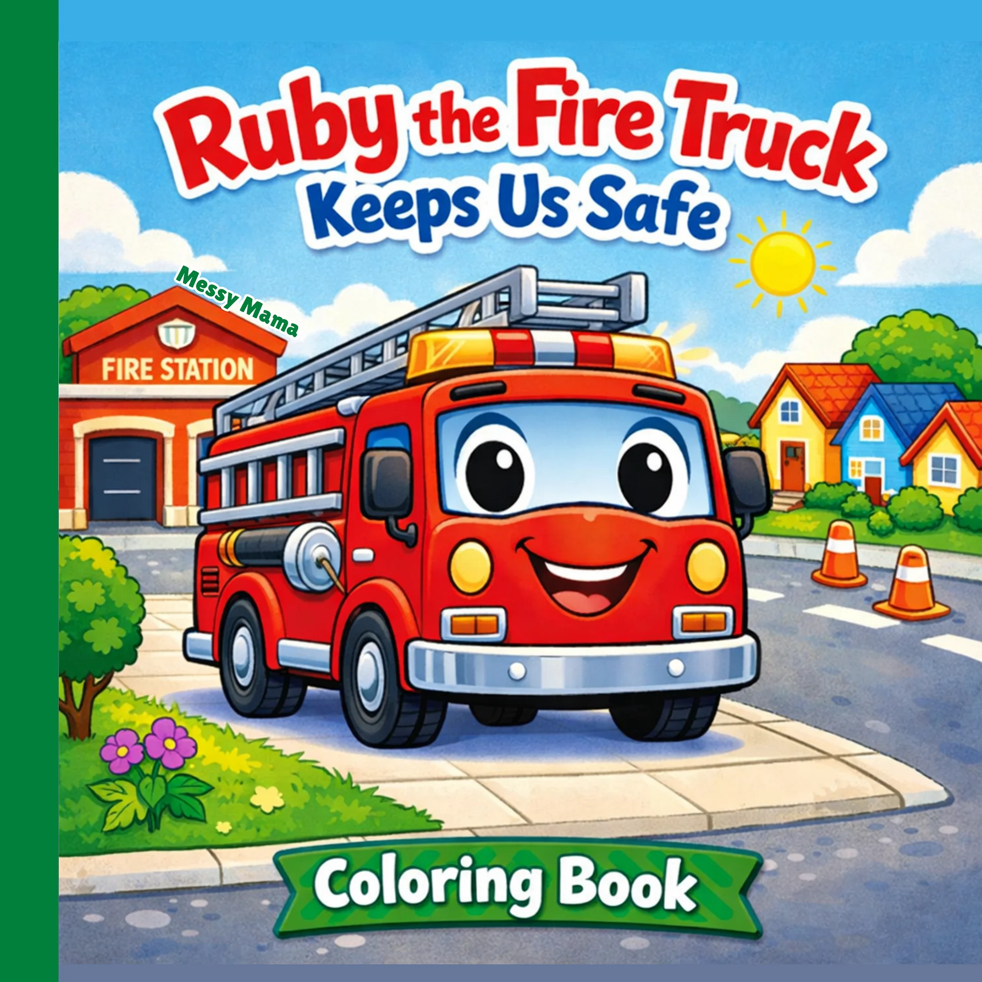 Ruby the Fire Truck Keeps Us Safe Coloring Book product image (1)