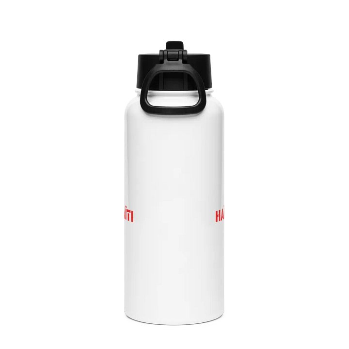 Haiti Red Wordplay Stainless Steel Bottle product image (2)