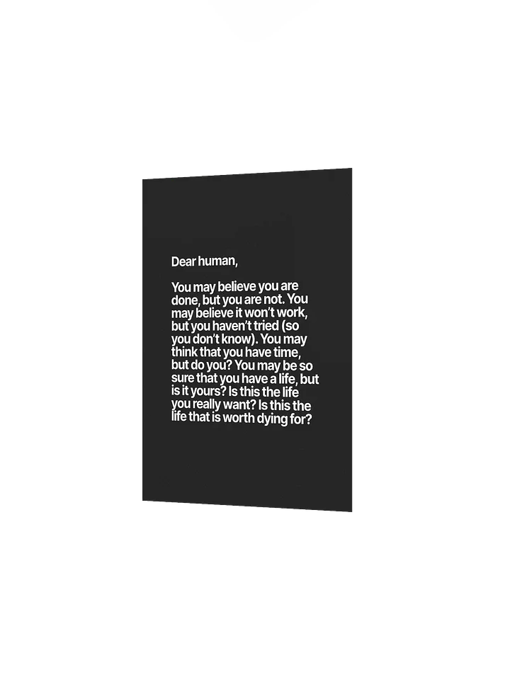 Dear human (Poster) product image (2)
