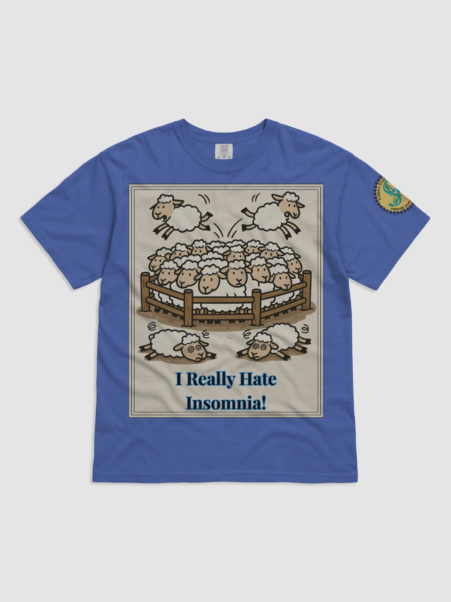 I Really Hate Insomnia (Both) Comfort Colors Garment-Dyed Heavyweight T-Shirt Colors (2) product image (4)