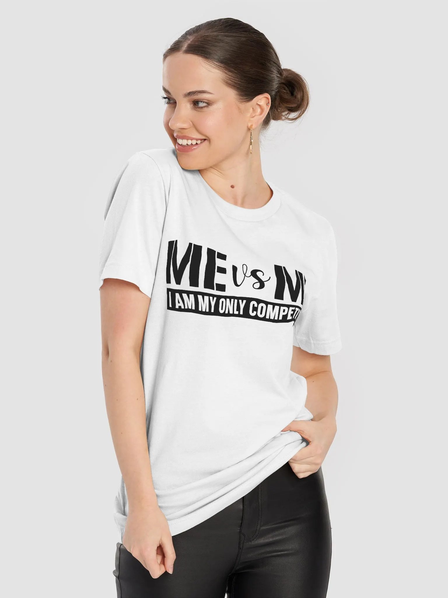 Me Vs Me I Am My Only Competition - Women's White T-Shirt product image (7)