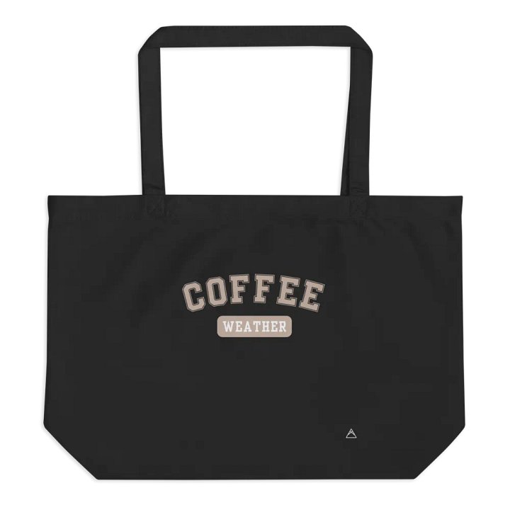 Coffee Weather | Black Tote (Latte) product image (1)