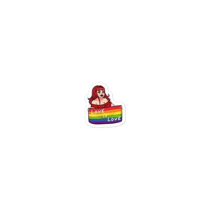 LOVE Is Love Rainbow Pride Die-Cut Sticker product image (1)