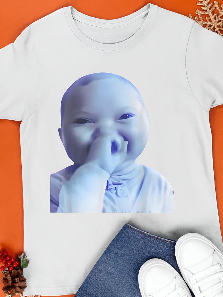 AI Baby Holding Laugh Meme Shirt product image (1)