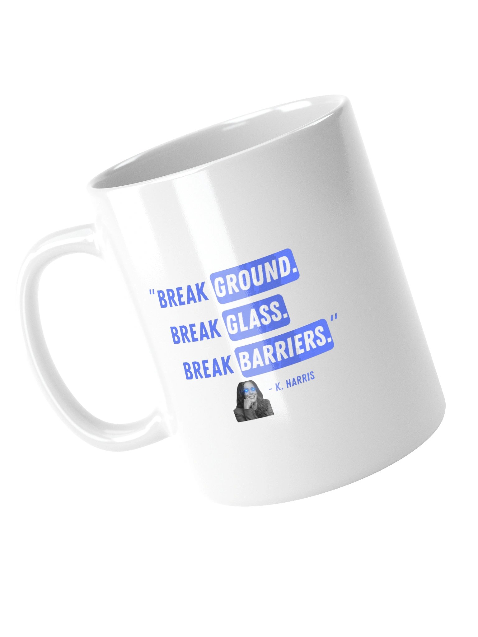 Kamala Would Never Glossy Mug | L I G H T product image (5)
