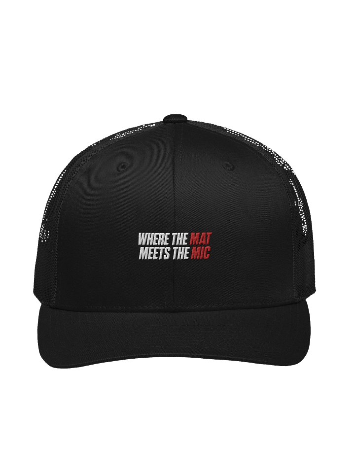 Where the Mat Meets the Mic Trucker Hat product image (1)
