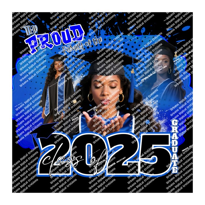 Editable Graduation Canva Template 2025 – Class of 2025 Photo Collage for T-Shirt, Yard Flag, Banner & Party Decor – Custom Graduation Design product image (1)