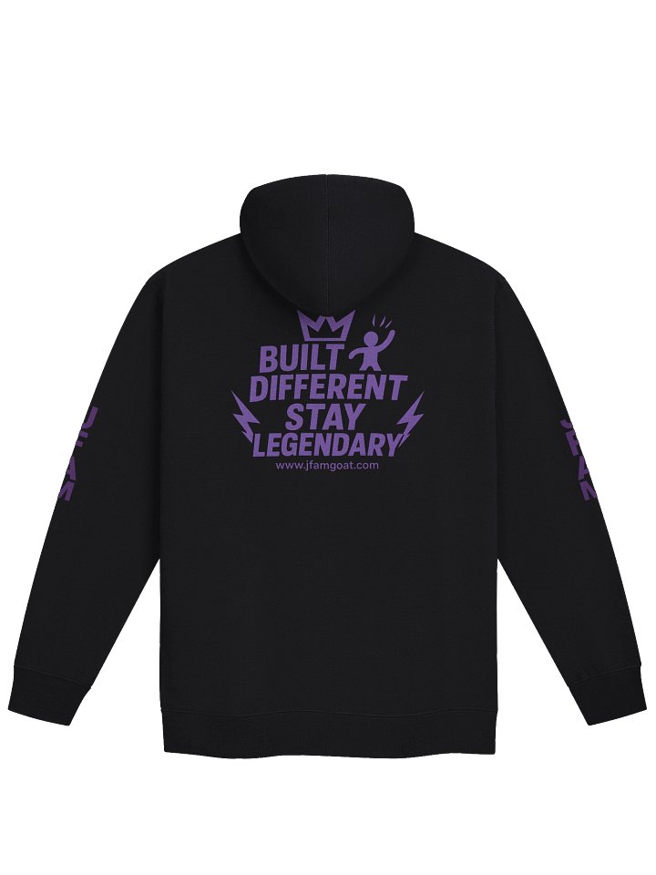 JFAM Bold Purple Letter Stack Zip-Up Hoodie product image (6)