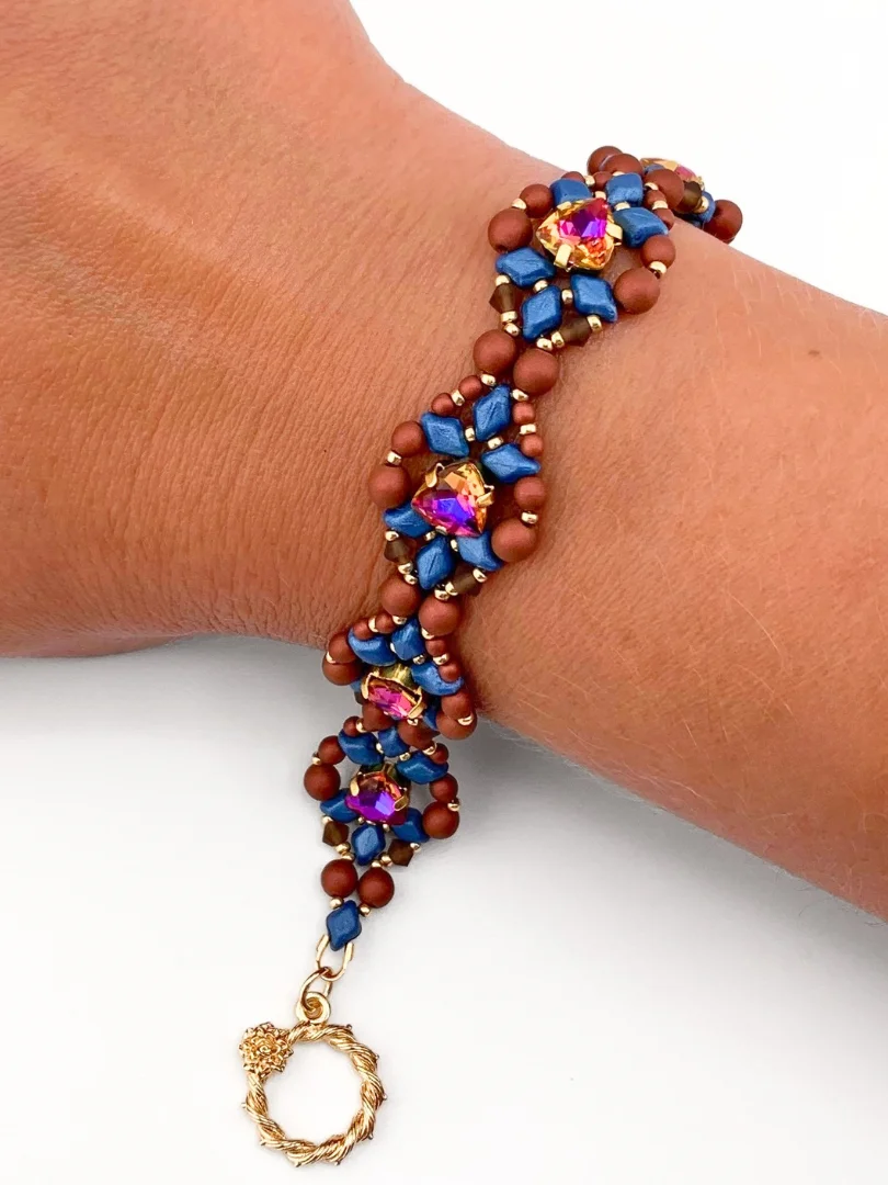 Beading Pattern - Trillion Crystal Matinee Bracelet product image (1)