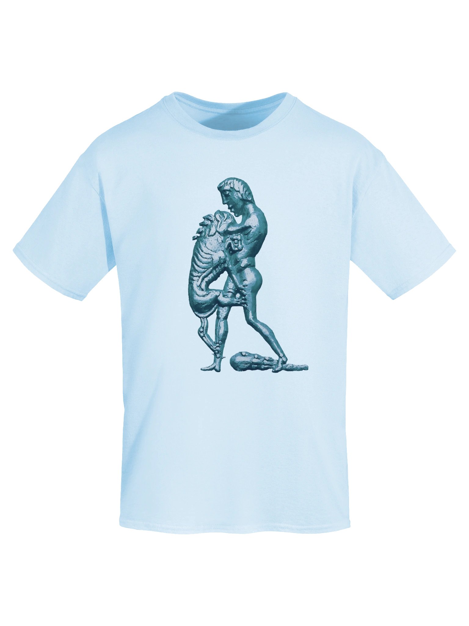 Hercules vs. Nemean Lion Roman Art from 80 BC, T-Shirt product image (12)