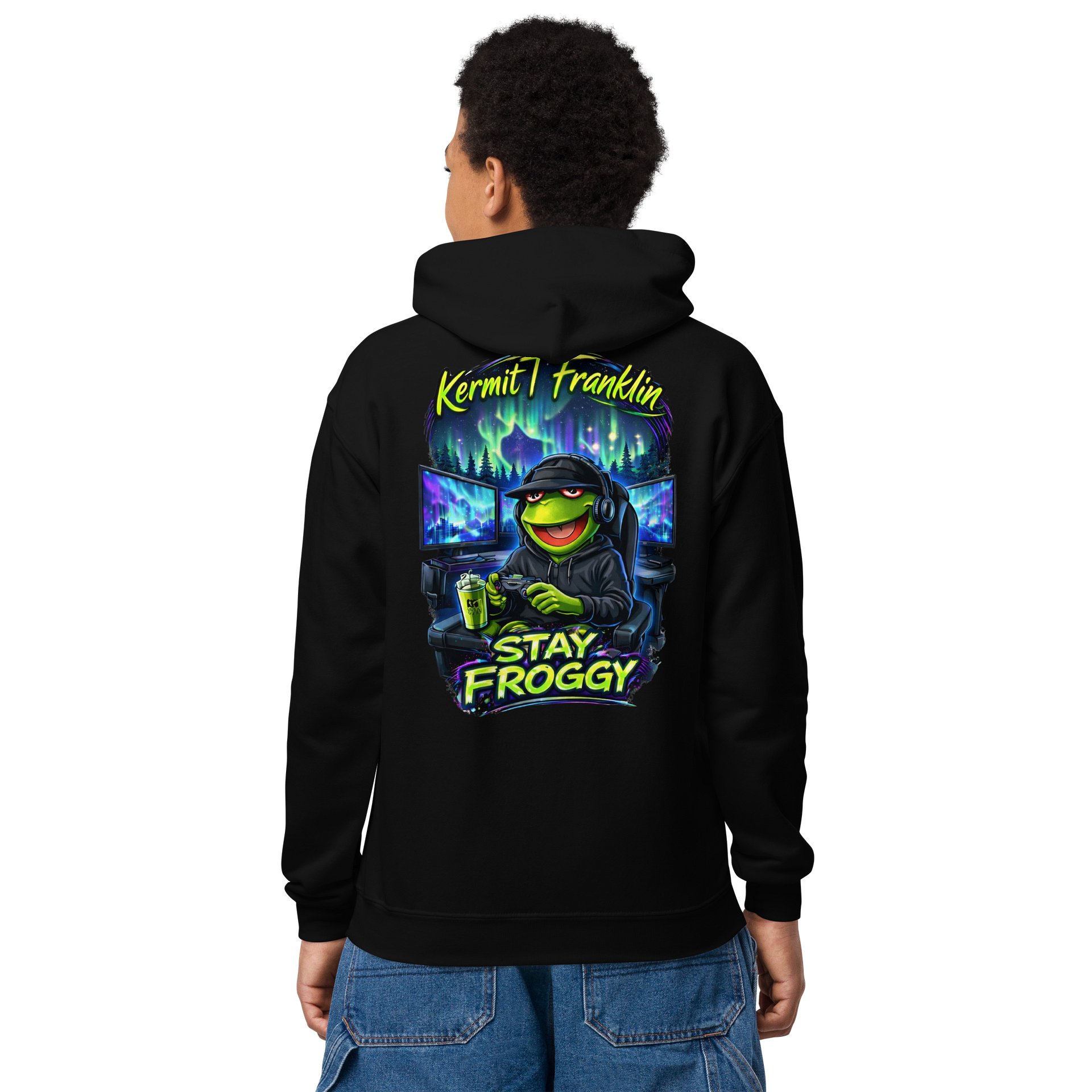 Stay Froggy Youth Hoodie product image (1)