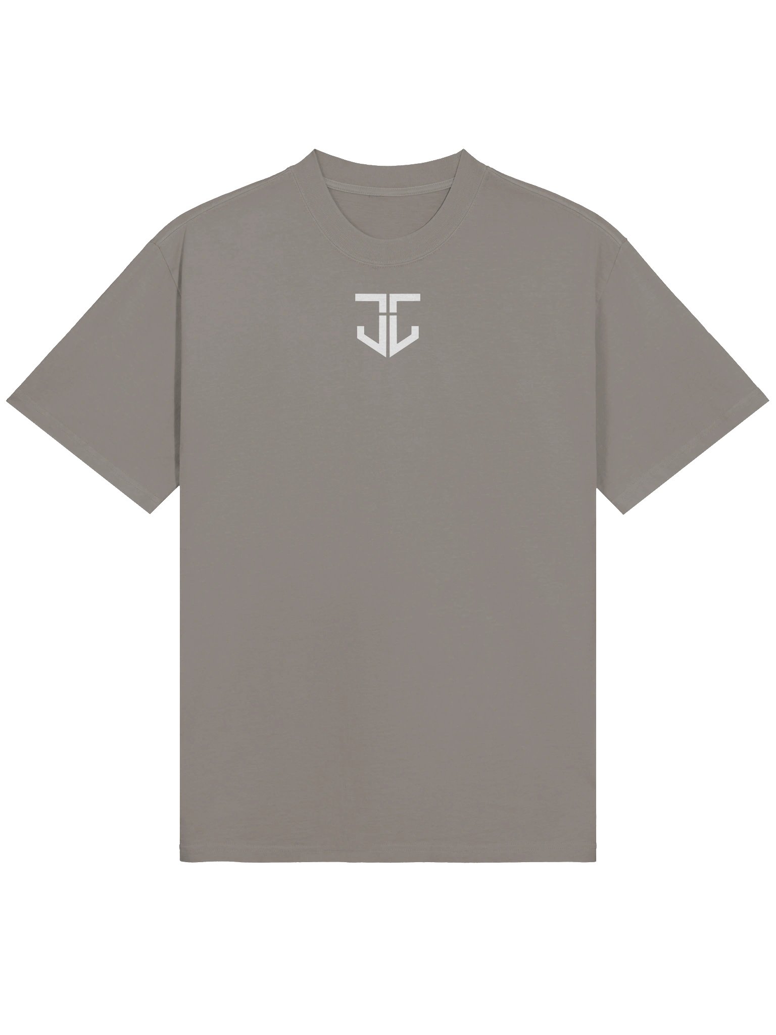 Minimal White Emblem Oversized Tee product image (1)