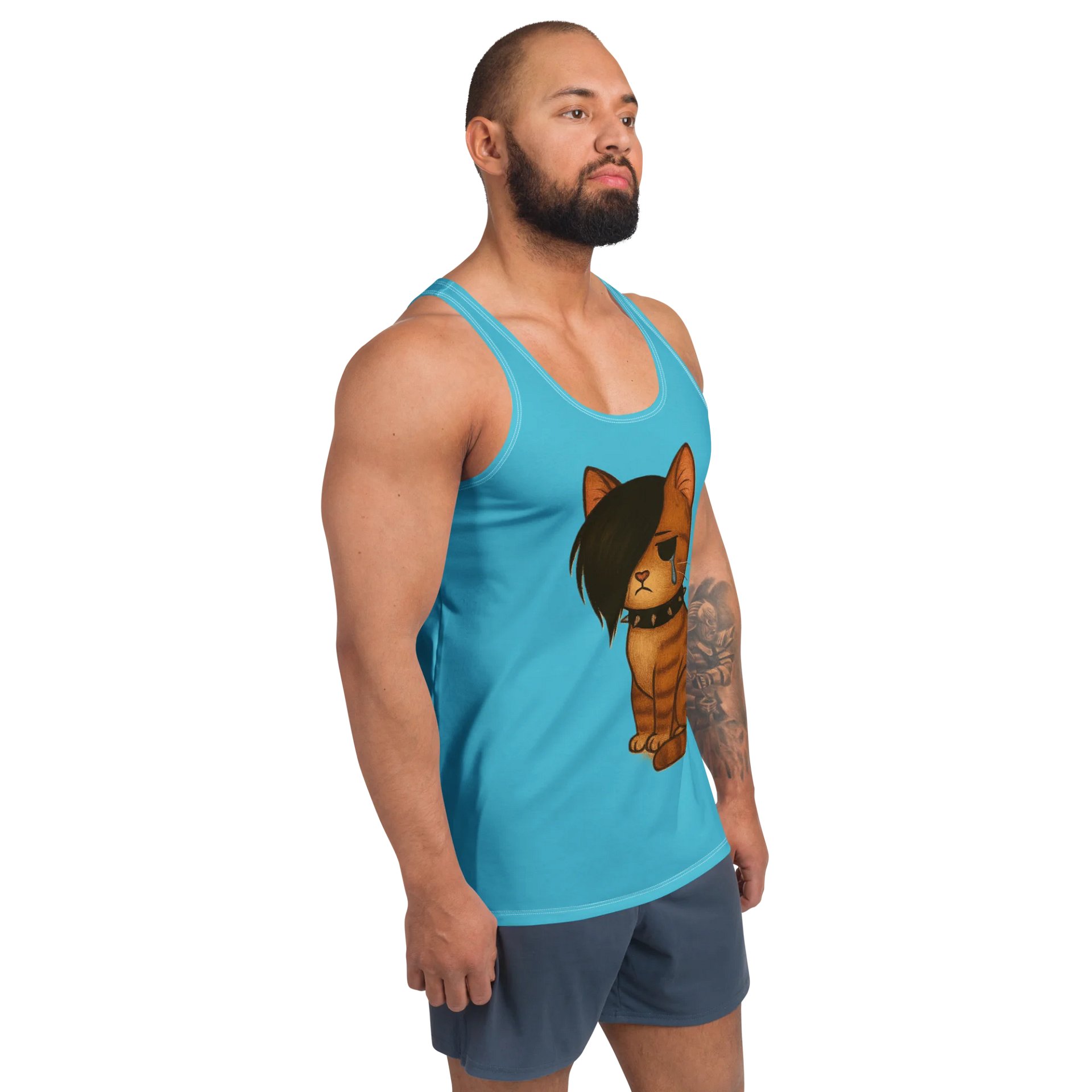 Emo Cat Canvas All-Over Tank Top product image (3)