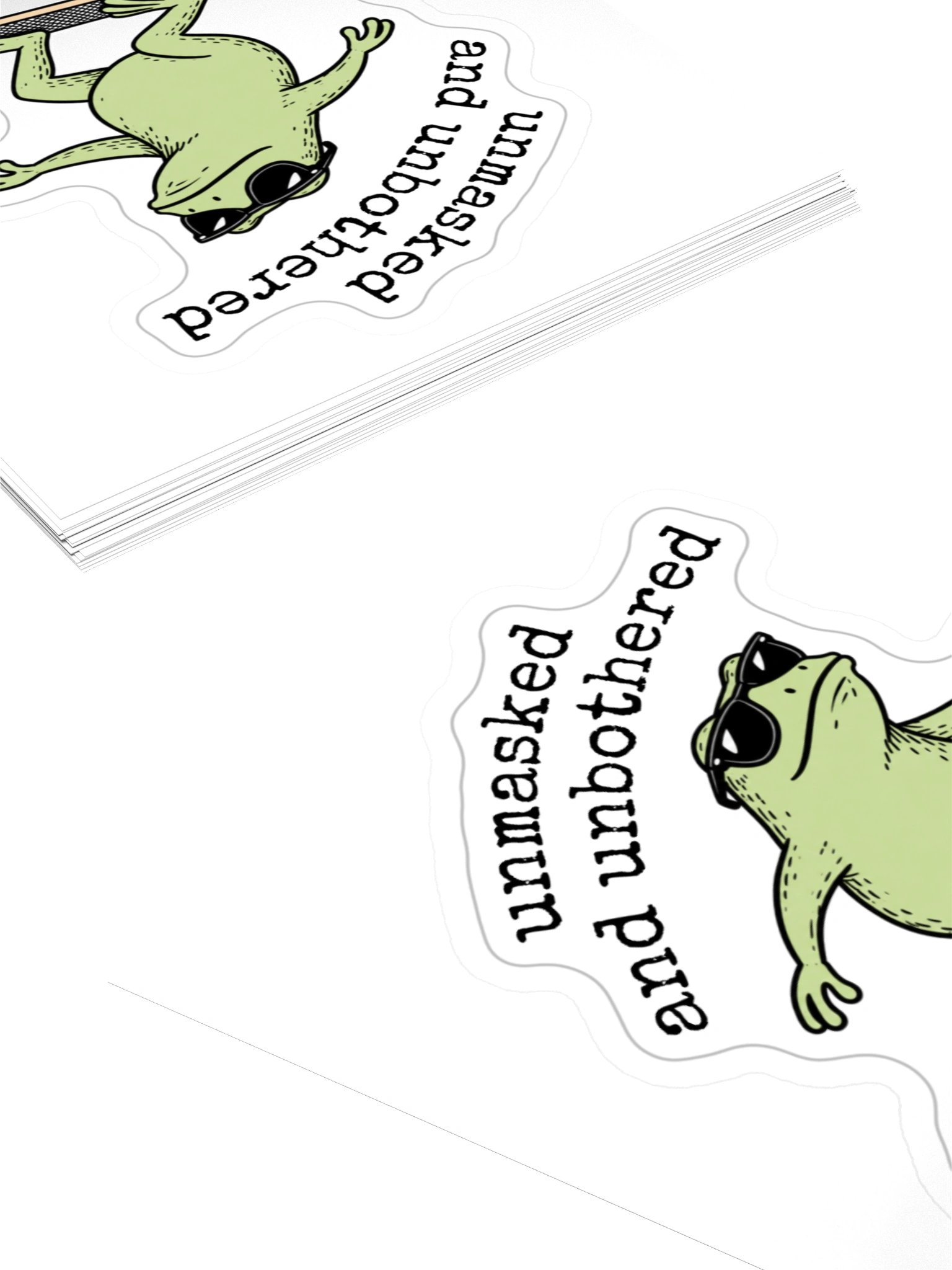 Unmasked And Unbothered - Sticker product image (4)