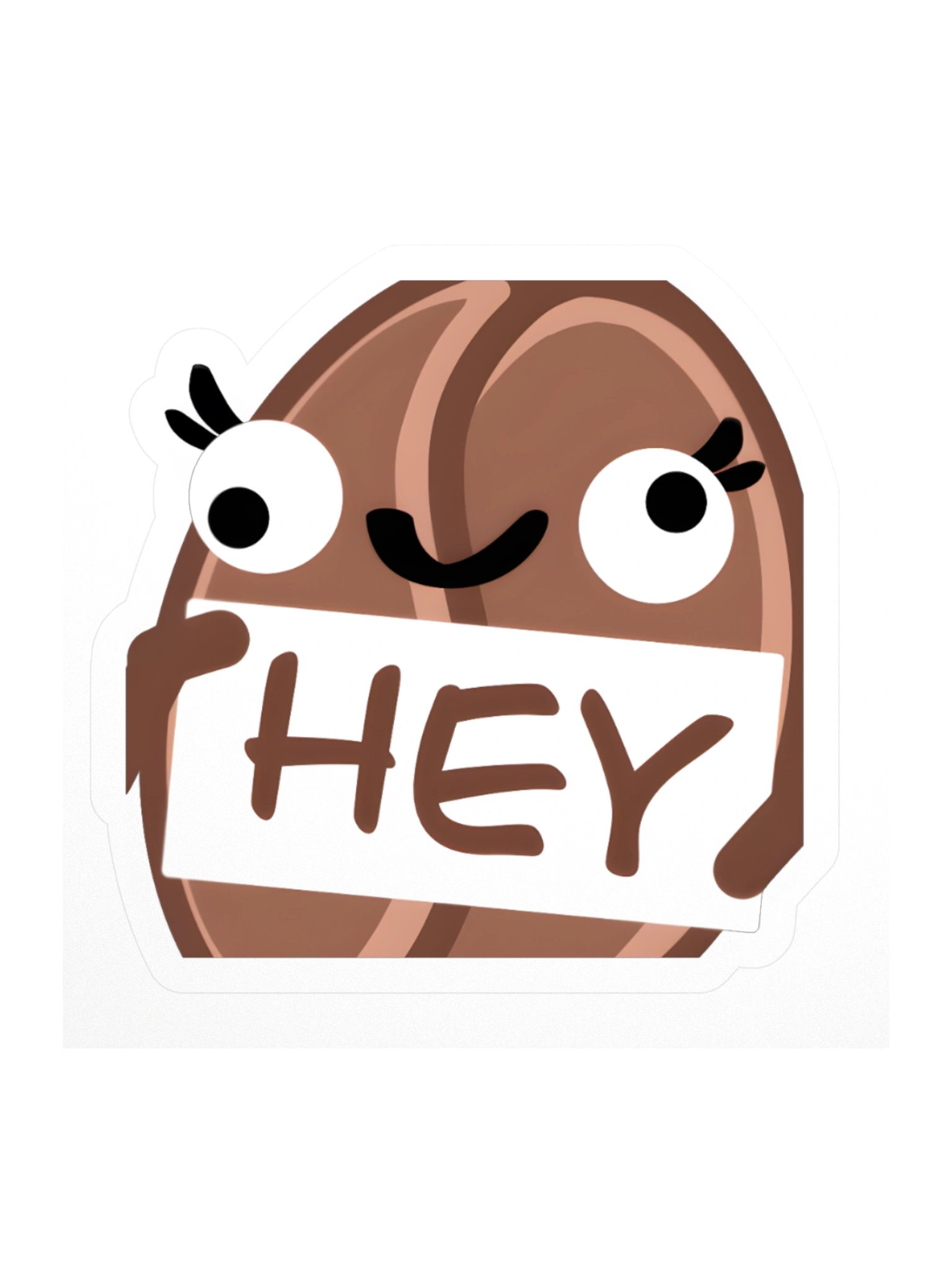 Hey Coffee Bean Sticker product image (1)