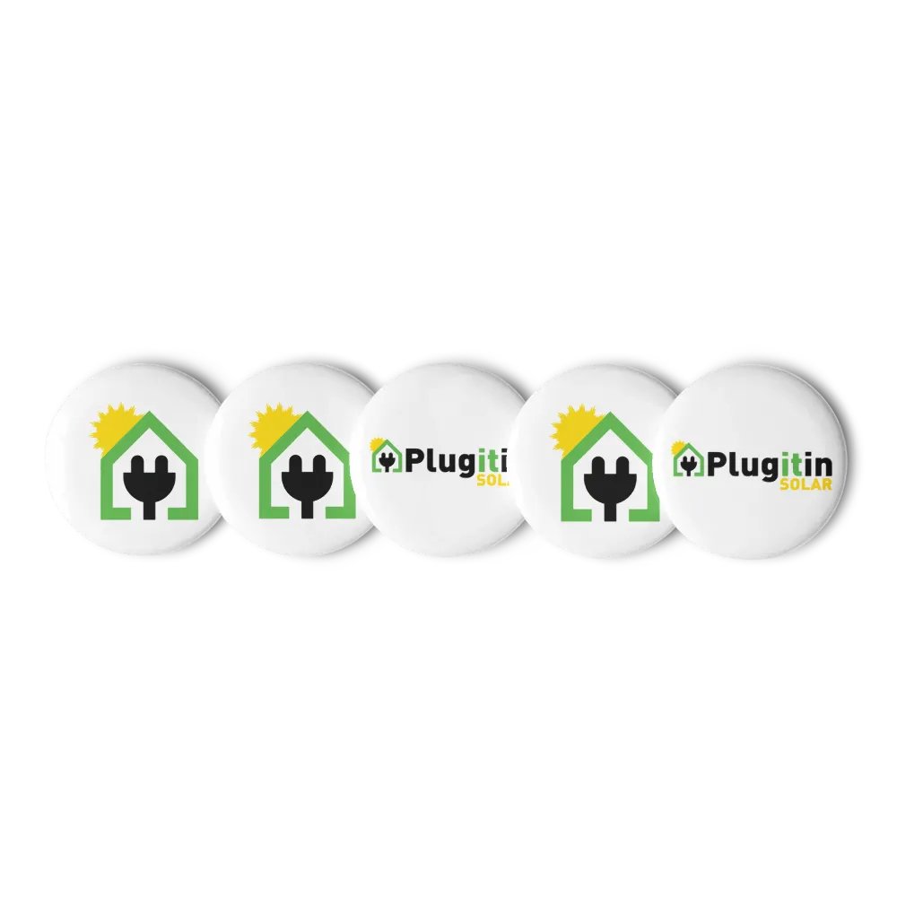 Plug It In Solar High-Quality Set of Pin Buttons product image (6)