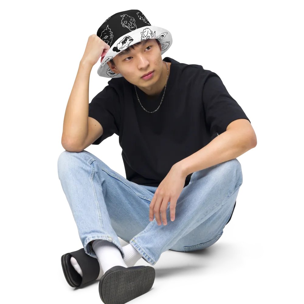 DOODLE BUCKET (WHITE REVERSABLE) product image (10)