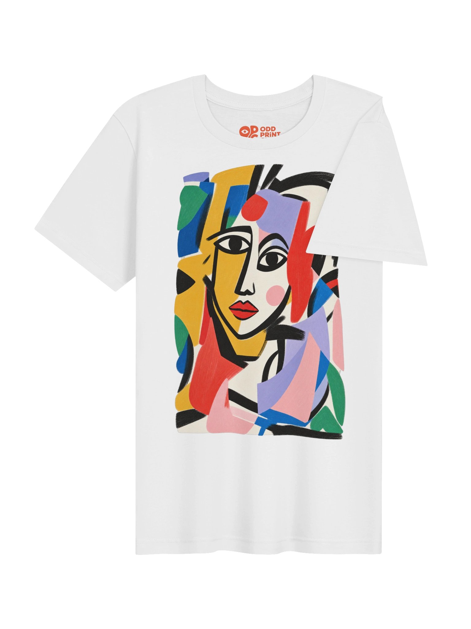 Modern Muse – Abstract Cubist Art T-Shirt product image (5)