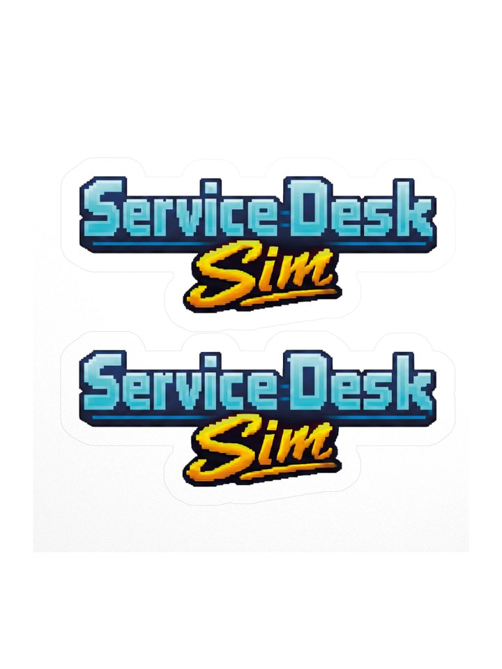 Service Desk Sim Logo Sticker product image (1)
