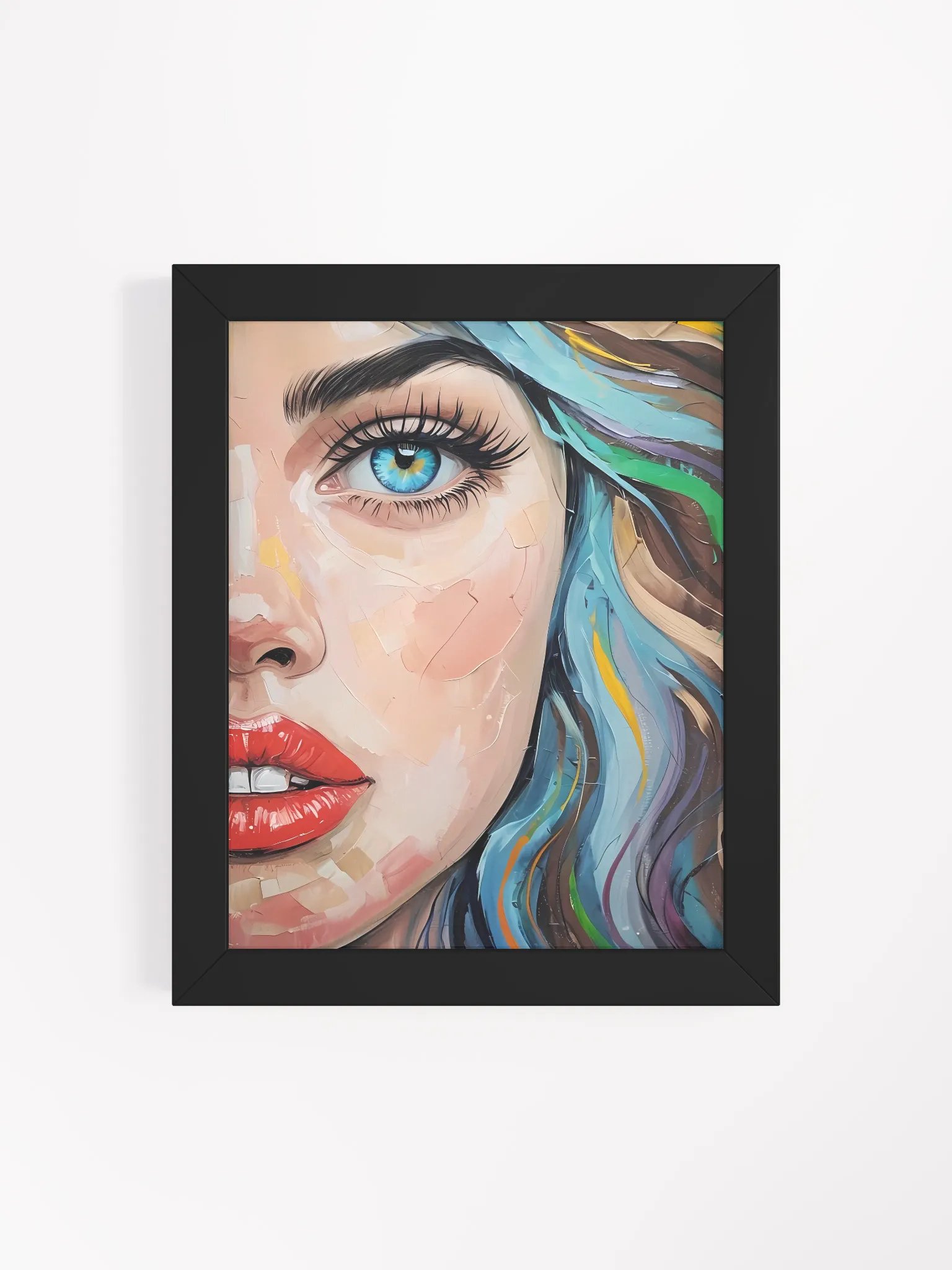 Vivid Eye and Colorful Hair Framed Poster product image (5)